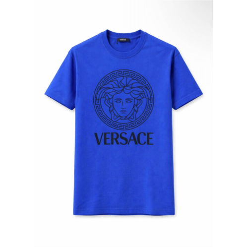 VERSACE mens crewneck tee in blue