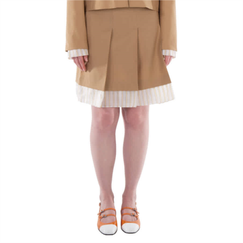 Marni panelled pleated mini skirt