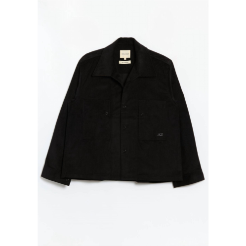 Nicholas Daley mens two pocket shirt in black