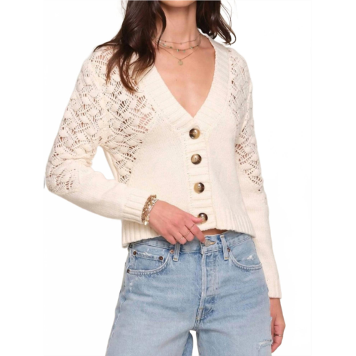 Heartloom amalda cardigan in eggshell