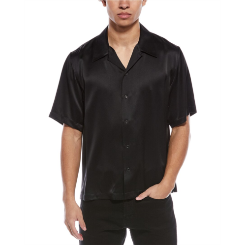 Helmut Lang boxy satin silk shirt