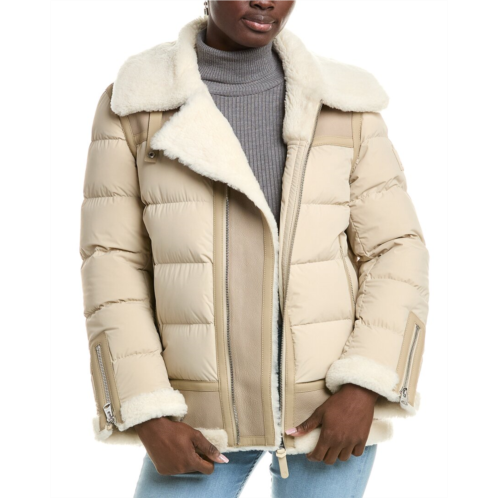 Mackage vanna mixed shearling down jacket