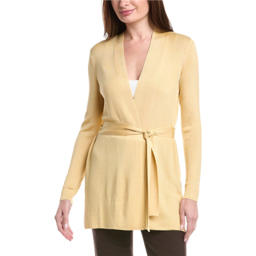 Lafayette 148 New York belted silk cardigan