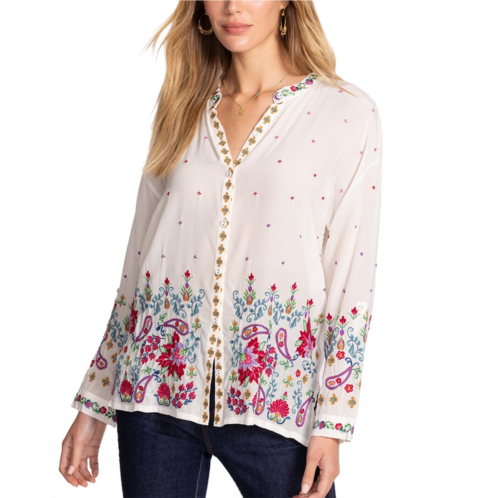 Johnny Was audrey silk shirt