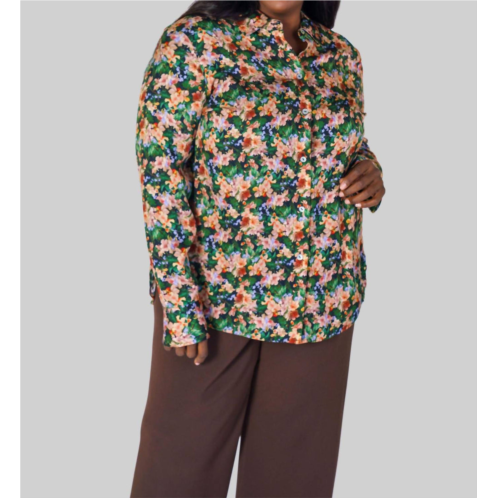 Vince wild primrose slim fitted blouse - plus in floral