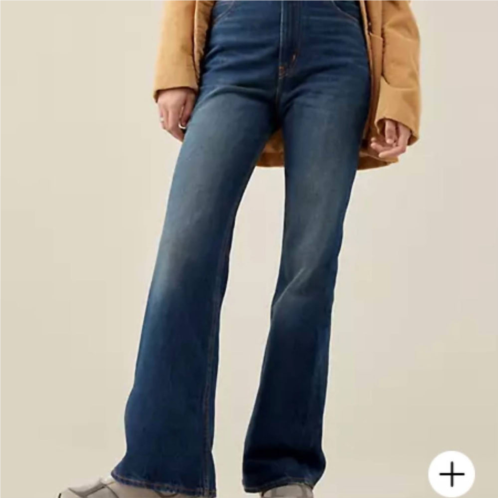 LEVI 70s high rise flare jeans in blue