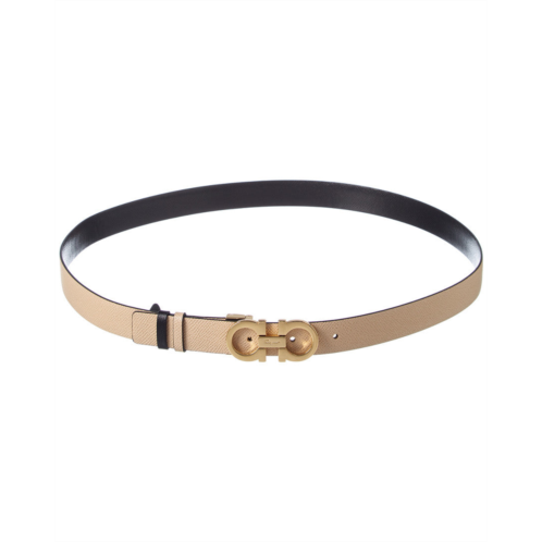 Salvatore Ferragamo Ferragamo gancini reversible & adjustable leather belt