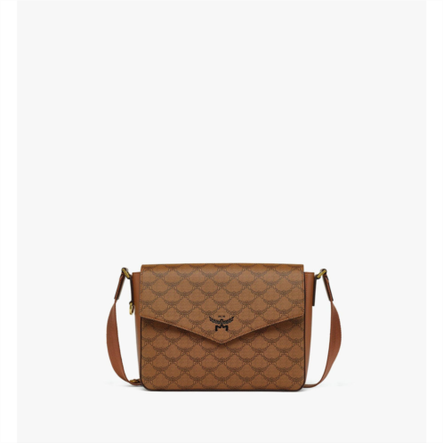 Mcm small himmel messenger bag in lauretos