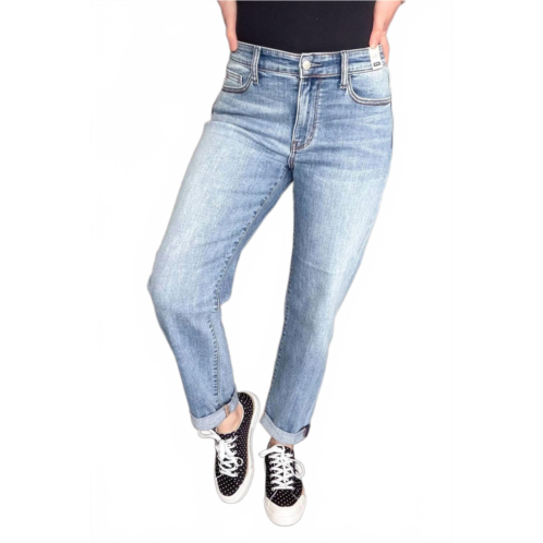 Judy Blue trinity mid rise boyfriend jeans in Blue
