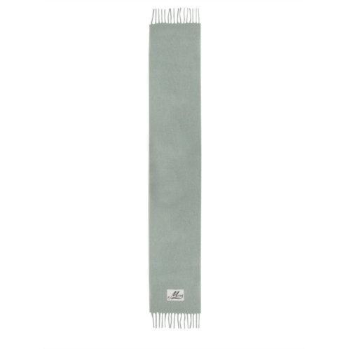 Marni logo-embellished scarf with fringed edges