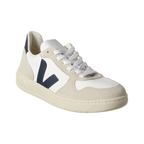 VEJA v-10 suede-trim sneaker