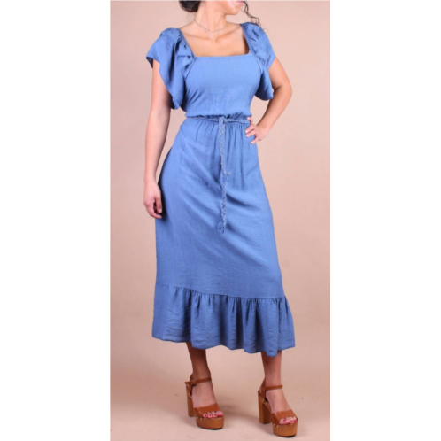 GIGI MODA latera midi dress in blue