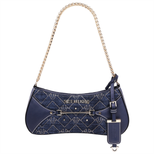True Religion studded denim chain shoulder bag
