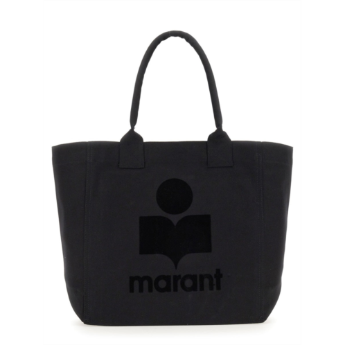 ISABEL MARANT yenky small embossed logo cotton tote bag