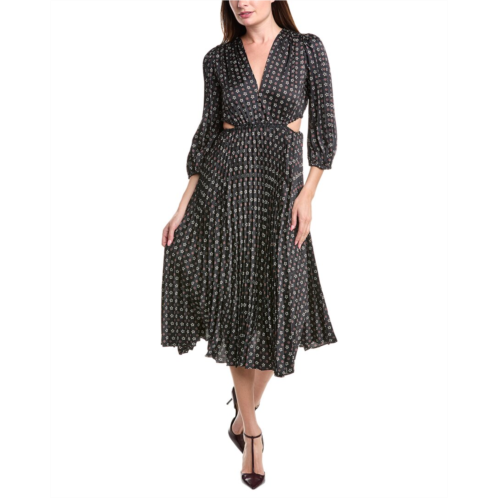 Sandro pleated midi dress