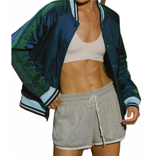 Beach Riot flight blade collar jacket in colorblock