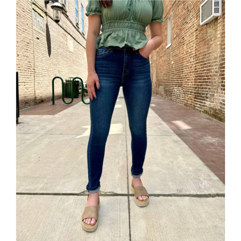 KanCan renae high rise super skinny jeans in dark wash