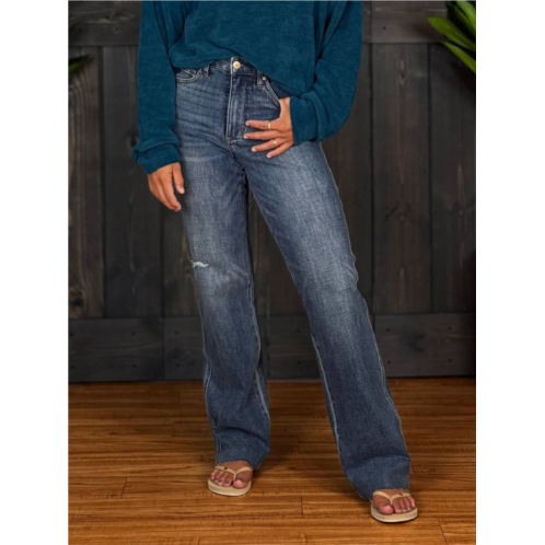 Judy Blue no chaser straight jeans in Blue