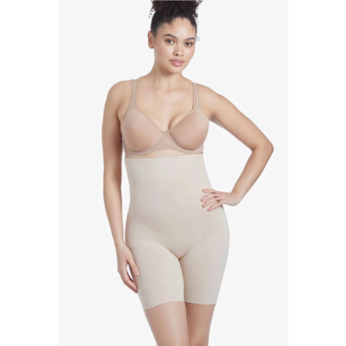 Miraclesuit shape away hi-waist thigh slimmer in nude