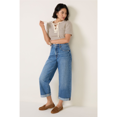 PISTOLA womens petite donny rolled hem boyfriend jean