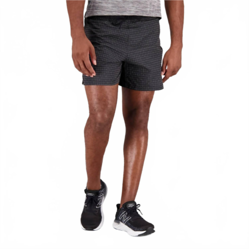 New Balance mens impact luminous 6 inch short in black