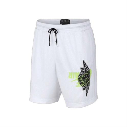 NIKE mens jordan jumpman classic swoosh shorts in white