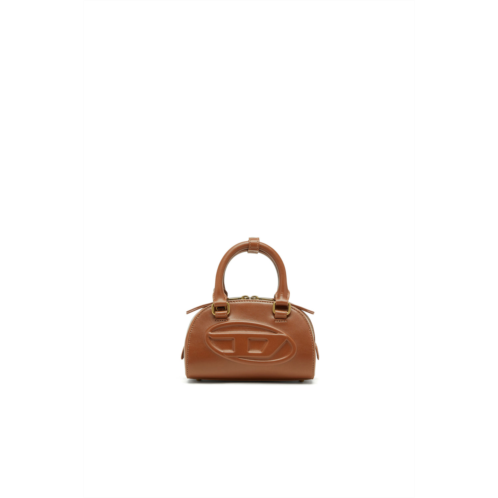 Diesel 1dr dome-mini bowling bag in pull-up leather