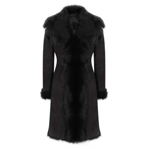 TruClothing mid length toscana sheepskin coat