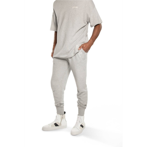 ON THIS DAY lightweight french terry jogger in light grey heather