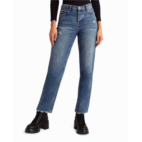 Nicole Miller redhook high rise 90s loose fit jean in dark blue