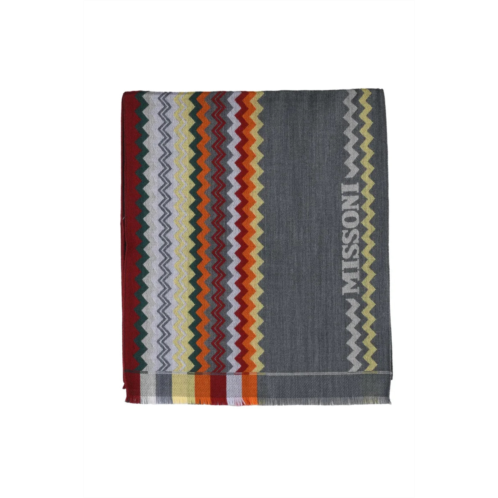 MISSONI grey wool scarf
