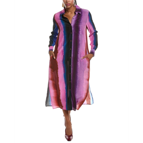 diane von furstenberg carrie silk shirtdress