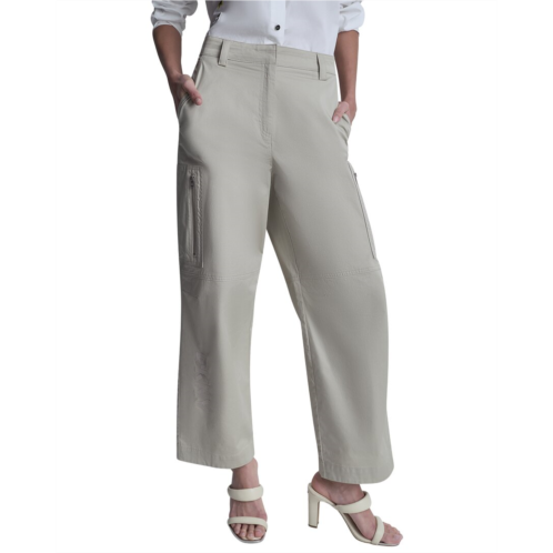 DKNY poplin zip cargo pant
