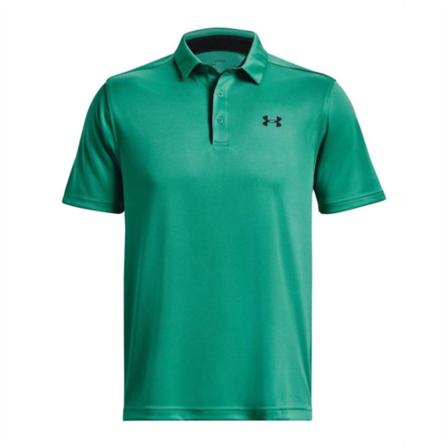 UNDER ARMOUR mens tech golf polo in birdie green