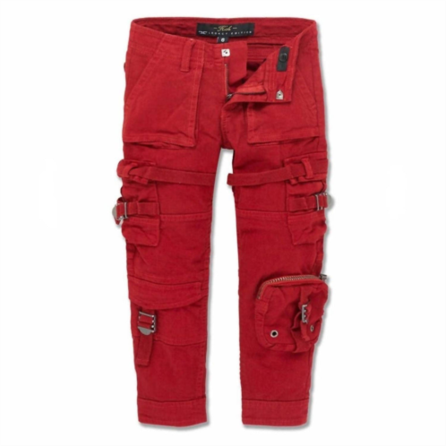 JORDAN CRAIG kids cairo cargo pant in red