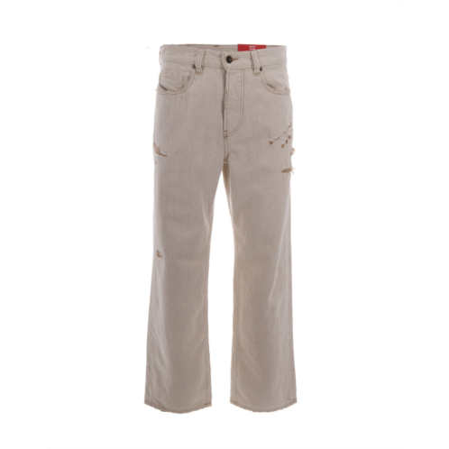 DIESEL distressed wide-leg relaxed fit pants