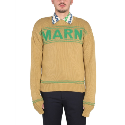 Marni cross-neck knit sweatshirt