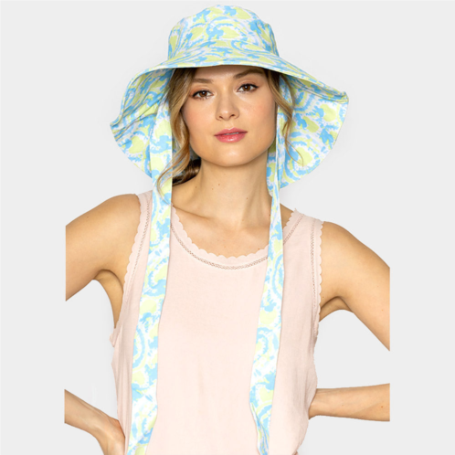 FASHNZFAB watercolored chin tie bucket hat