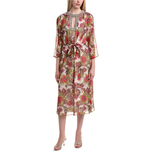 Flora Bea NYC steffina silk midi dress
