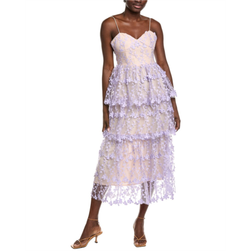 Endless Rose crochet layered midi dress