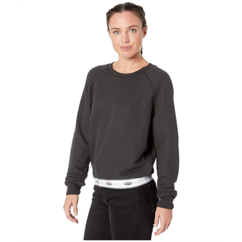 UGG nena sweatshirt womensblack crew neck long sleeve pullover active gbo54
