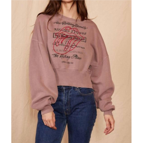 People of Leisure rolling stones london 1962 sweatshirt in chocolate