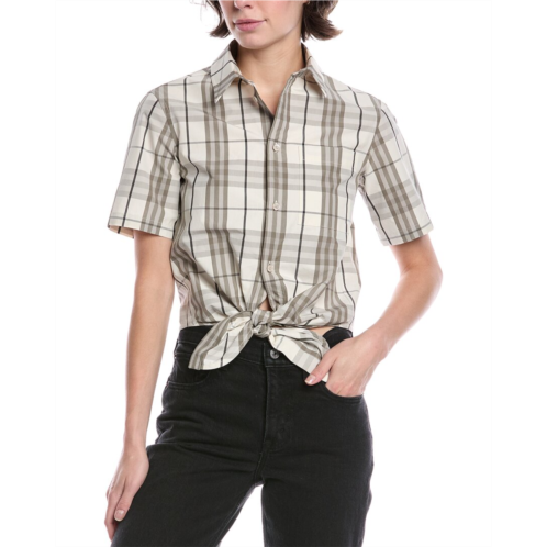 Burberry check cropped shirt
