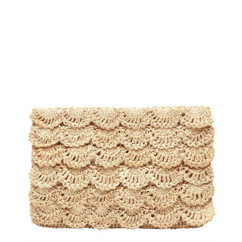 Mar Y Sol lizzie raffia clutch