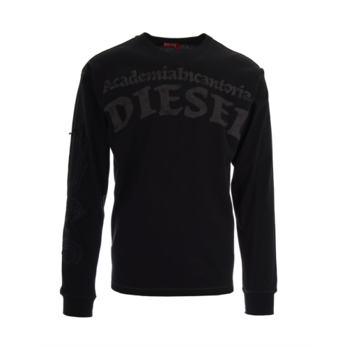 DIESEL off black norm cotton t-shirt