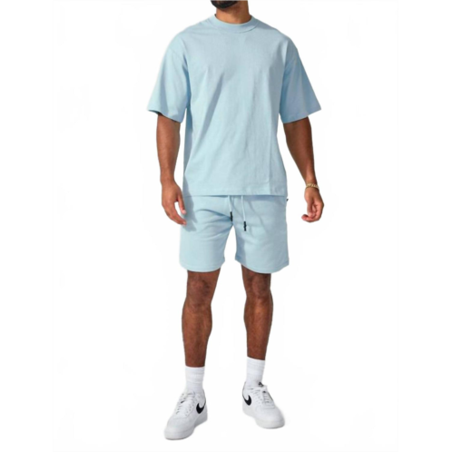 JORDAN CRAIG retro burbank shorts in sky blue