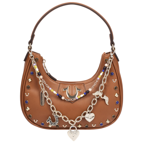 True Religion chain & studs pu hobo bag