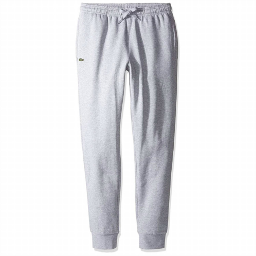 LACOSTE mens sport fleece pants in silver chine