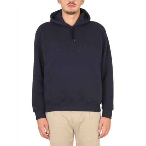 Aspesi sweatshirt with logo and hood