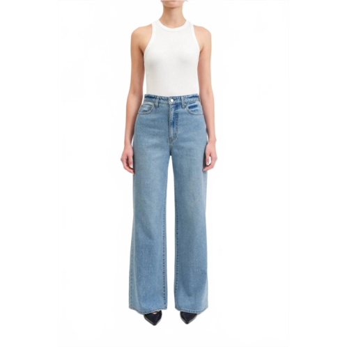 DAZE far out high rise wide leg in twinkle